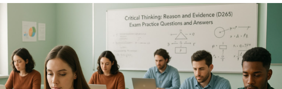 Critical Thinking: Reason and Evidence (D265)