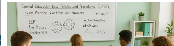 Special Education Law, Policies and Procedures (D754)